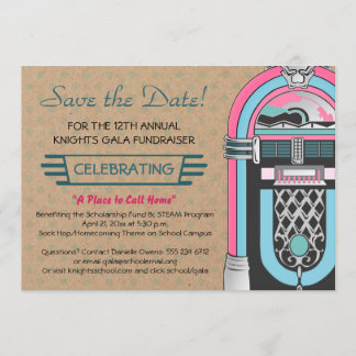 Jukebox Sock Hop Party Einladung