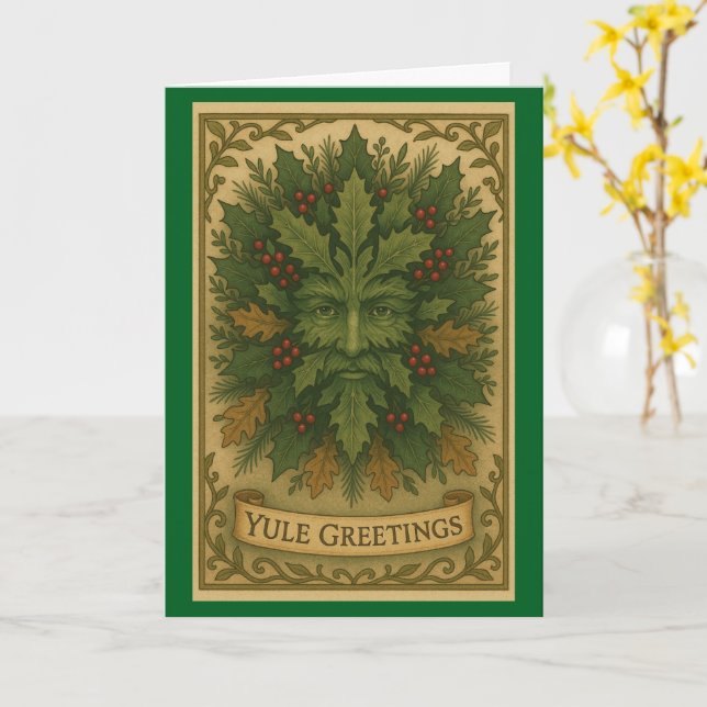 Jul-Grüße Weihnachtskarte Karte (Gelbe Blume)