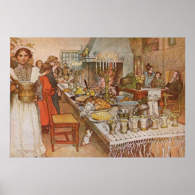 Julaftonen, Carl Larsson Poster (Vorne)