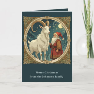 Julbock und Jultomten Skandinavische Mythologie Karte