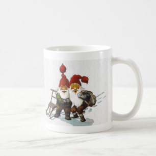 Julenisse Freunde Sledding Kaffeetasse