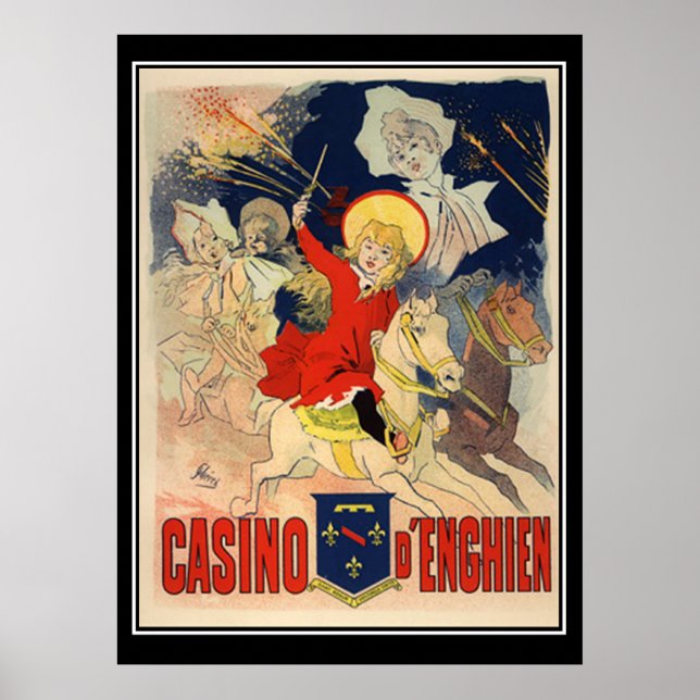 Jules Cheret Casino D'Enghien Print Poster (Vorne)