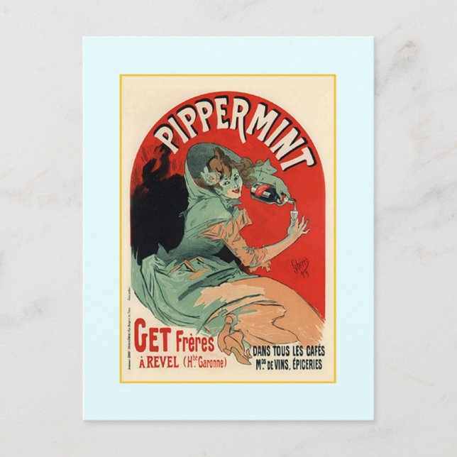 Jules Chéret,Werbung,1890 Postkarte (Vorderseite)