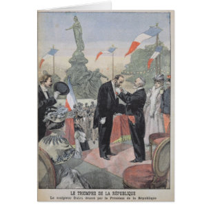 Jules Dalou, der mit der Medaille zugesprochen