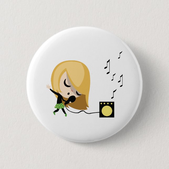 Jules der Sänger Button (Vorderseite)