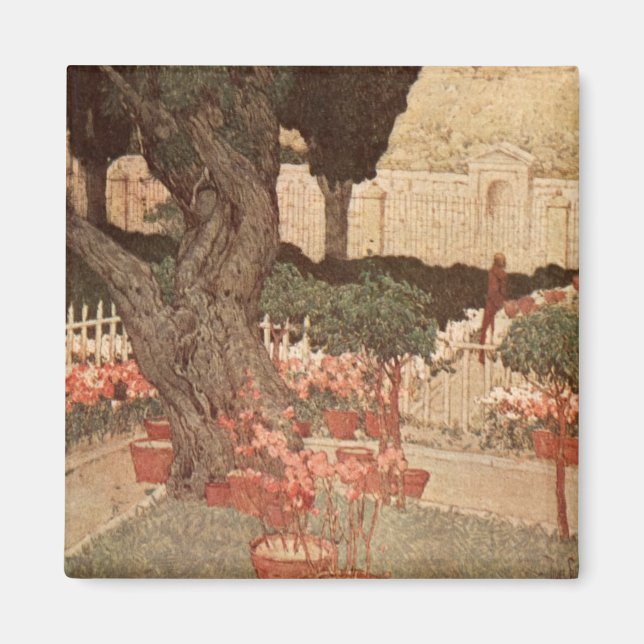 Jules Guerin Garden Gethsemane Art Tree Israel Magnet (Vorne)