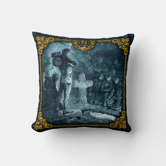 Jules Verne 20000 Ligen Throw Kissen 1 (Vorderseite)