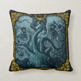 Jules Verne 20000 Ligen Throw Pillow 3 Kissen