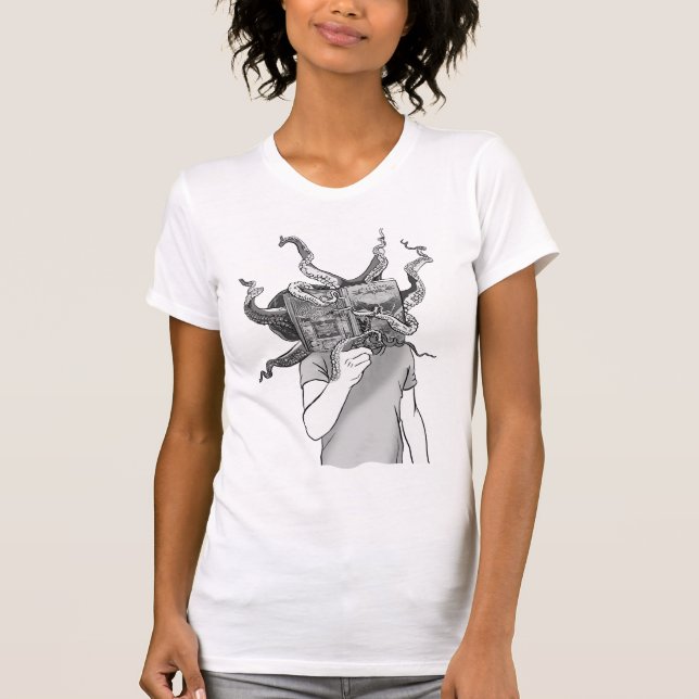 Jules Verne - 20 000 Ligen unter dem Meer - Buch T-Shirt (Vorderseite)