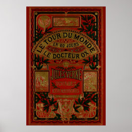 Jules Verne auf der ganzen Welt in achtzig Tagen Poster