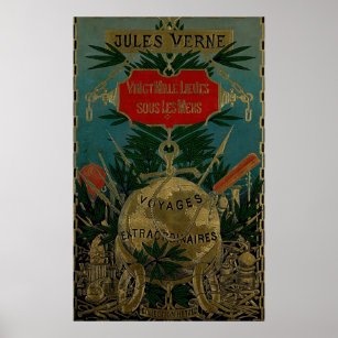 Jules Verne Außergewöhnliche Fahrten Poster