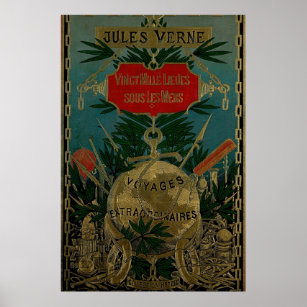 Jules Verne Außergewöhnliche Fahrten Poster