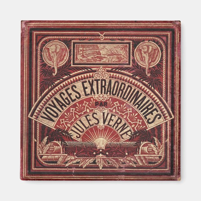 JULES VERNE "AUSSERORDENTLICHE REISEN" (1878) MAGNET (Vorne)