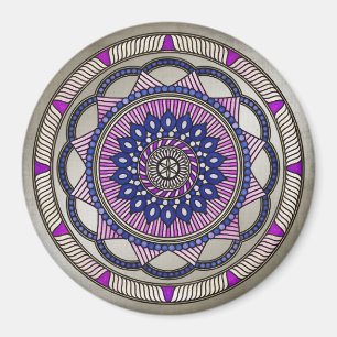 Jules Verne Consequenzen Mandala Magnet