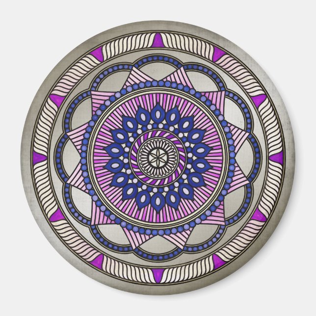 Jules Verne Consequenzen Mandala Magnet (Vorne)