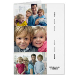 Julhälsningskort moderne