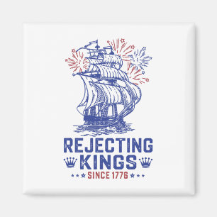 Juli 1776 Ablehnung der amerikanischen Flagge USA Magnet