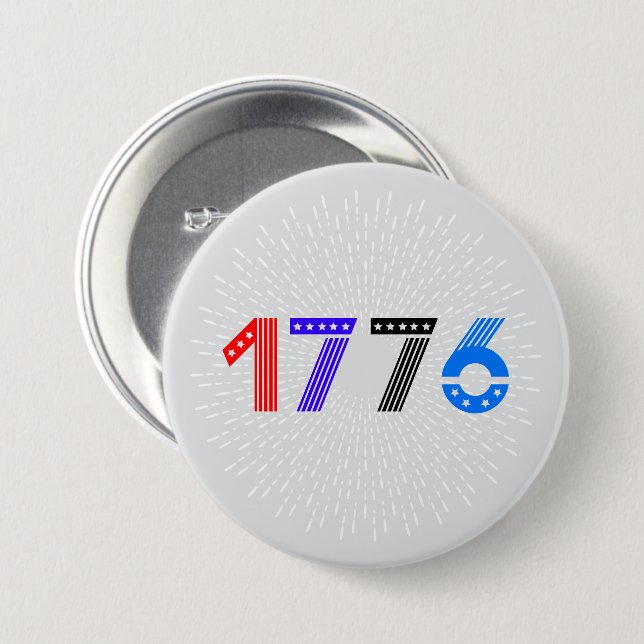 Juli 1776 button (Vorne & Hinten)