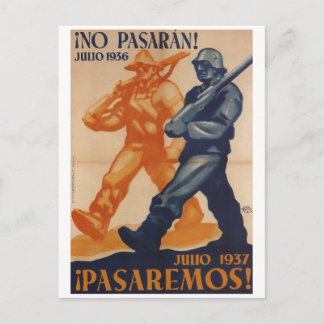 Juli 1937. Wir werden ein Propaganda-Poster Postkarte