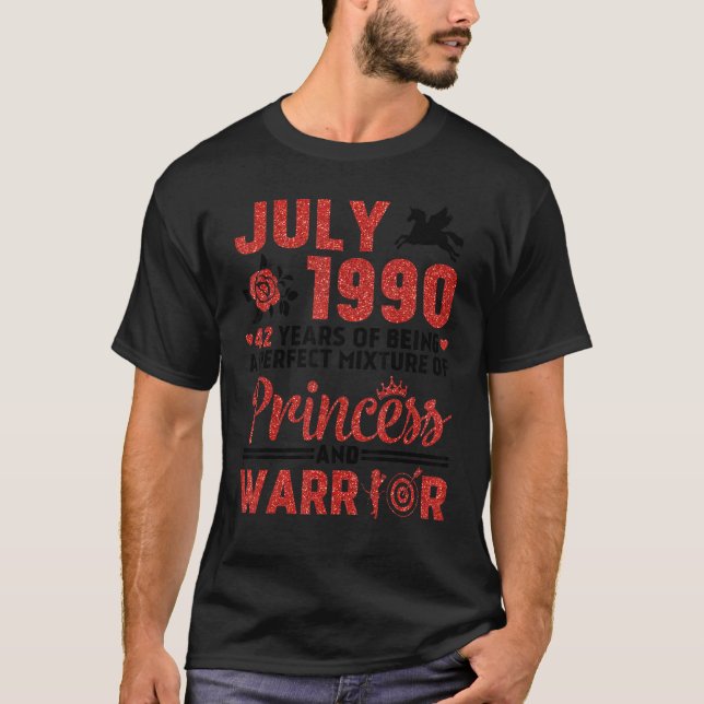 Juli 1990 32 Jahre Perfektes Mischpult Prince T-Shirt (Vorderseite)