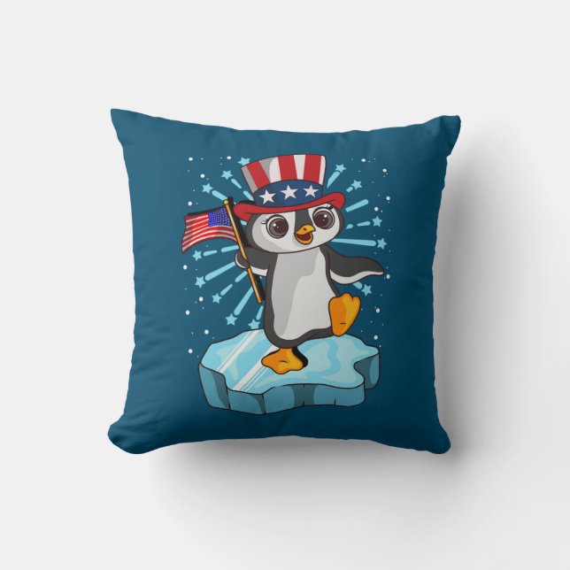 Juli 2021 Pinguin Kissen (Vorderseite)
