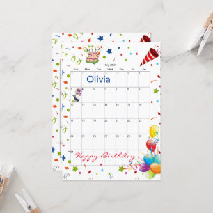 Juli 2022 Kalender Glückwünsche Geburtstag Einladu Einladung