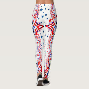 JULI 4. LEGGINGS US Flagge Parade Pants
