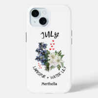 JULI Birth Month Blume Individuelle Name