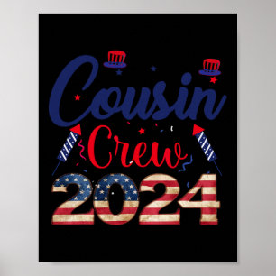 Juli Cousin Crew für Kinder Kleinkinder Erwachsene Poster