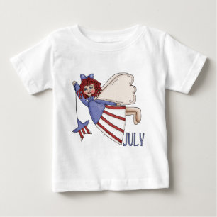 Juli-Engels-Sommer-patriotischer Entwurf Baby T-shirt