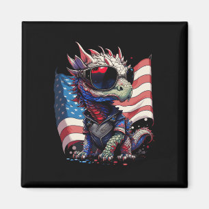 Juli Fahne des Patriotischen Drachen Magnet