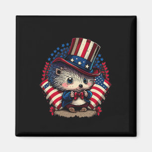 Juli Fahne des Patriotischen Igels Magnet