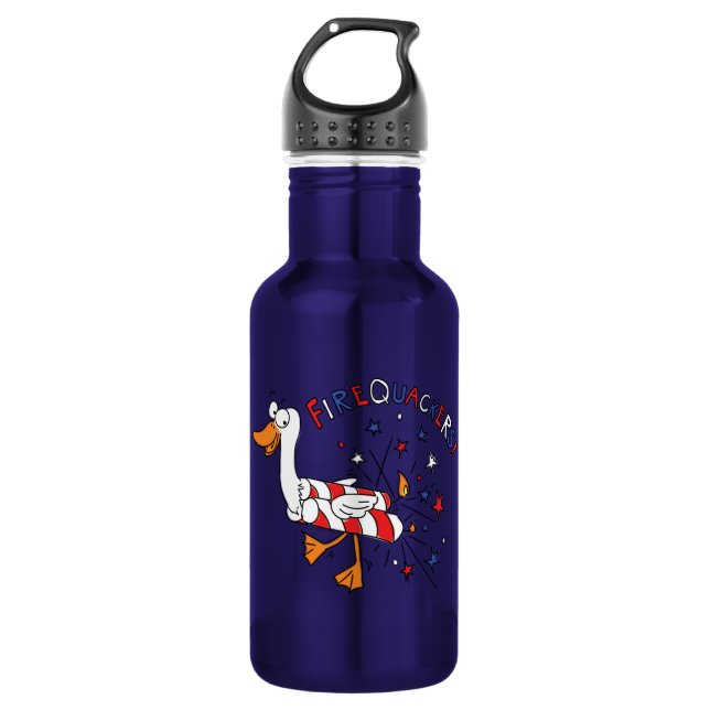 Juli Funny Duck Kids Edelstahlflasche (Vorderseite)