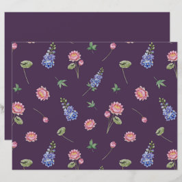 Juli Geburtstag Blume Larkspur Water Lily Scrapboo