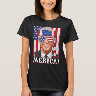Juli Joe Biden Merica USA Flag T-Shirt