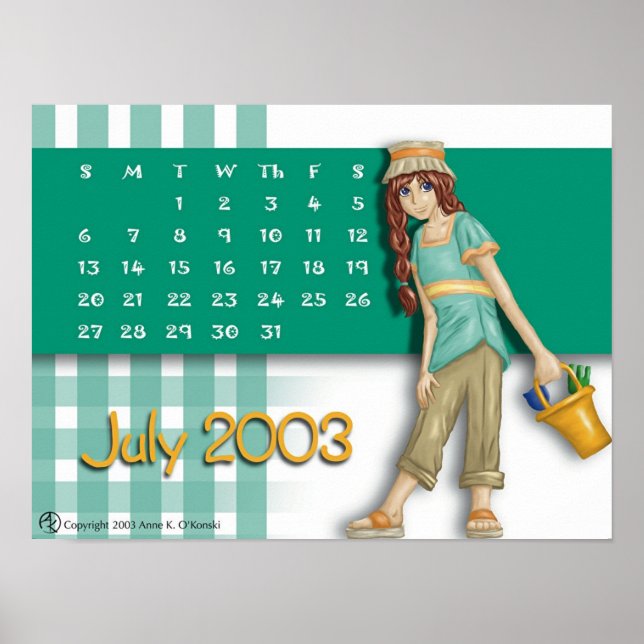 Juli-Kalender 2003 Poster (Vorne)