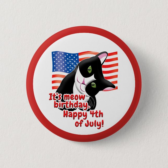 Juli Katze Button (Vorderseite)