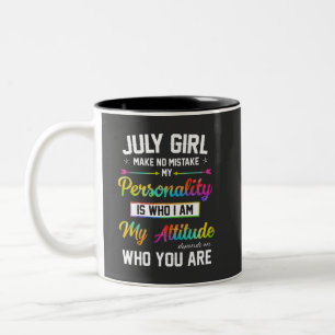 Juli Mädchen macht keinen Fehler Zweifarbige Tasse