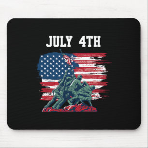 Juli Männer Amerikanische Flaggen Jungen Unabhängi Mousepad