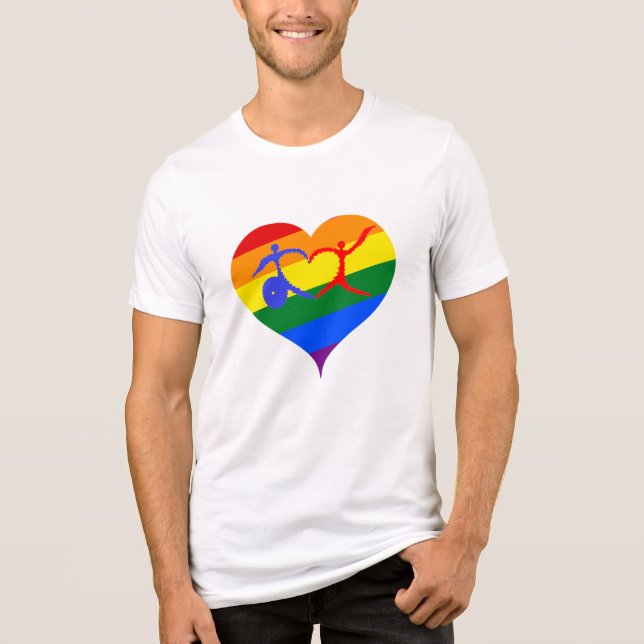 Juli Monat der Behinderung Tri-Blend Shirt (Vorderseite)