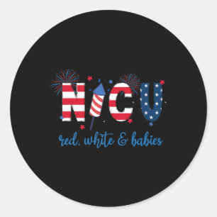 Juli Nicu Nurse Neonatal Icu Nurse Runder Aufkleber