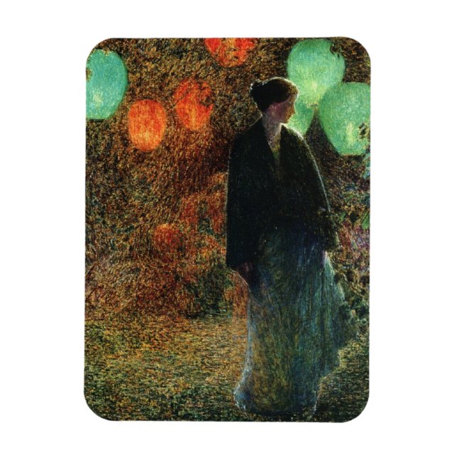 Juli Night (von Childe Hassam) Magnet (Vertikal)
