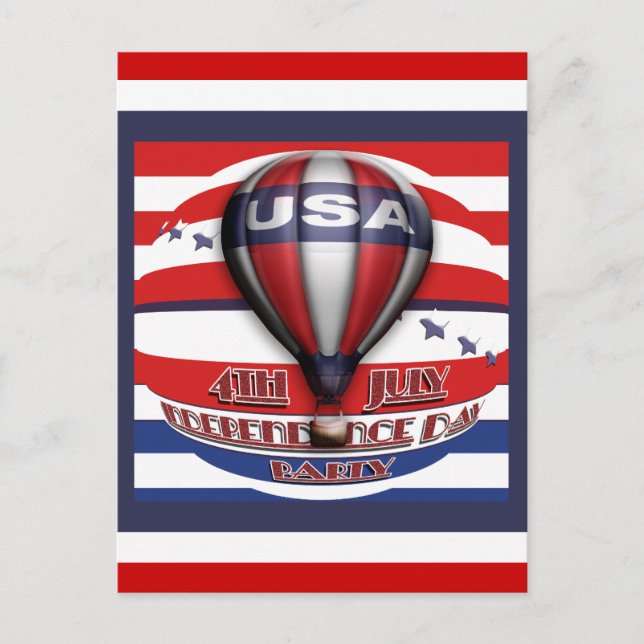 Juli Party Einladungen (Vorderseite)