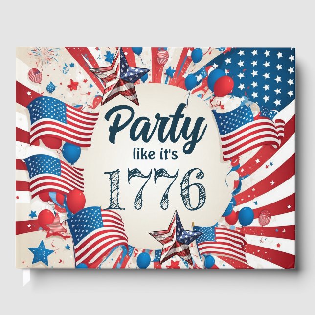 Juli Party Gästebuch (Vorderseite)