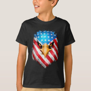 Juli Patriotic Eagle US-amerikanische Fahne Männer T-Shirt