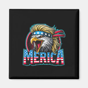 Juli Patriotic Funny Eagle 4. Juli USA Merica Magnet