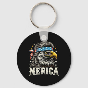 Juli Patriotic Funny Eagle 4. Juli USA Merica Schlüsselanhänger