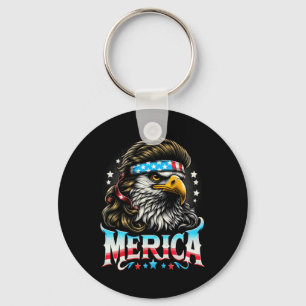 Juli Patriotic Funny Eagle 4. Juli USA Merica Schlüsselanhänger