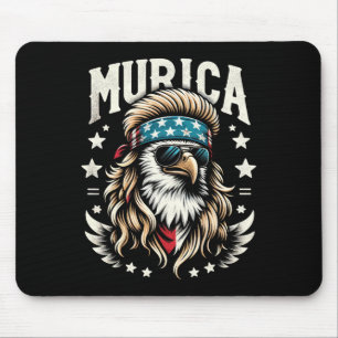 Juli Patriotic Funny Eagle 4. Juli Usa Murica Mousepad