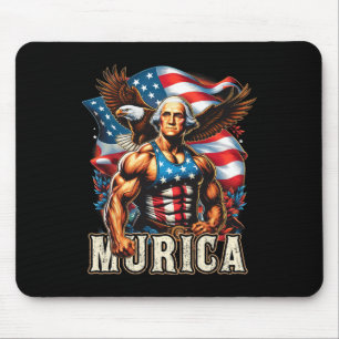 Juli Patriotic Funny George Washington 4. Juli Mousepad